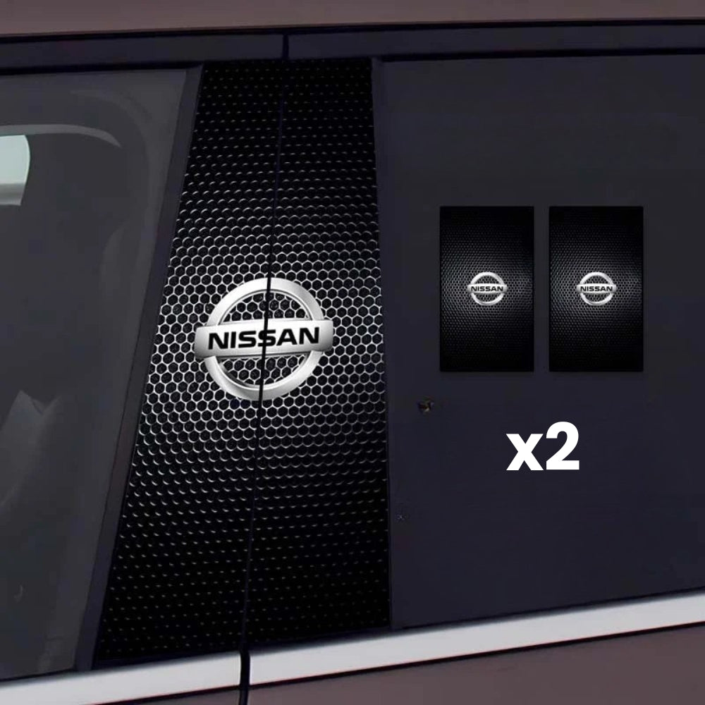 2x Pegatinas para cristales de coche con logotipo