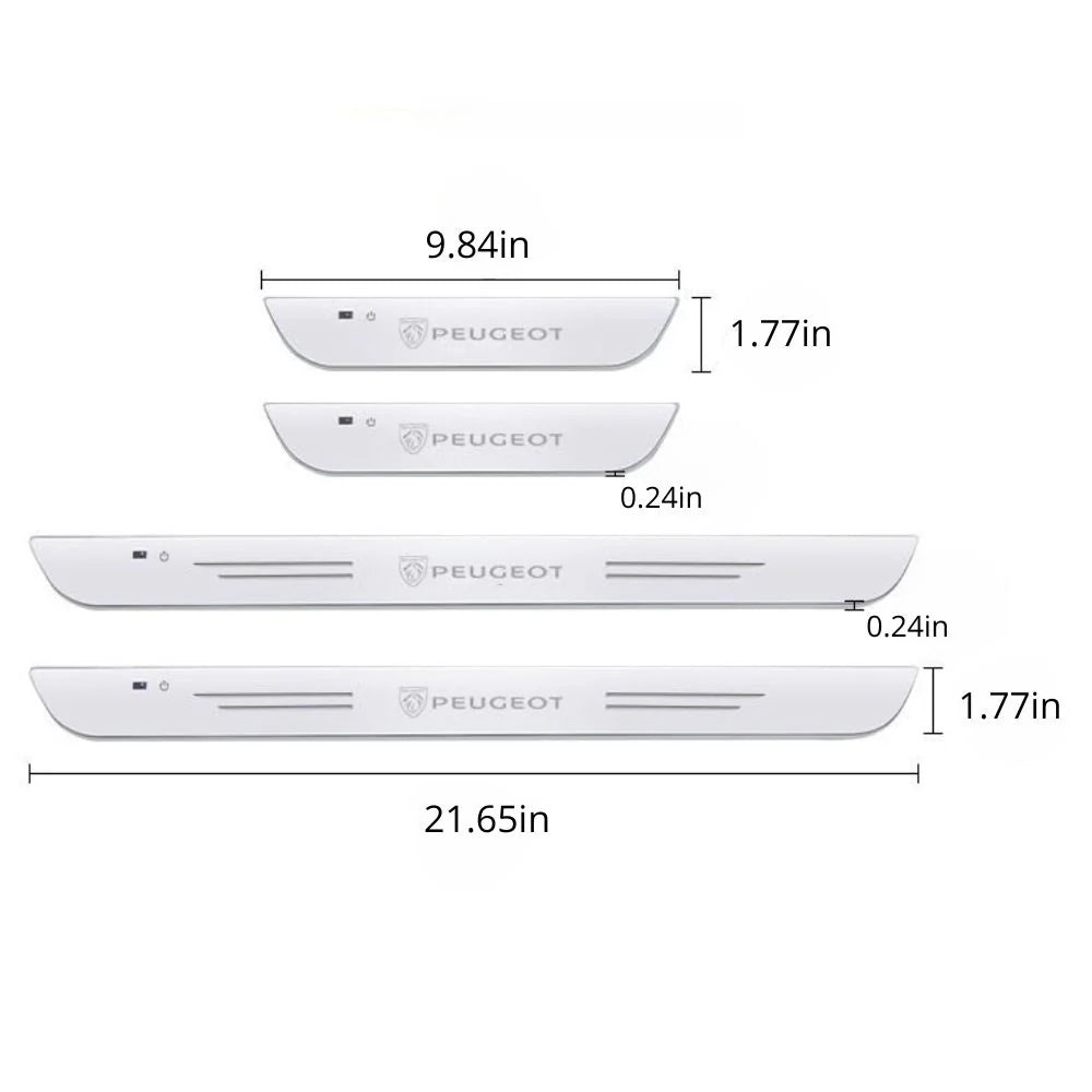 LEDドアシルプレート2枚入り