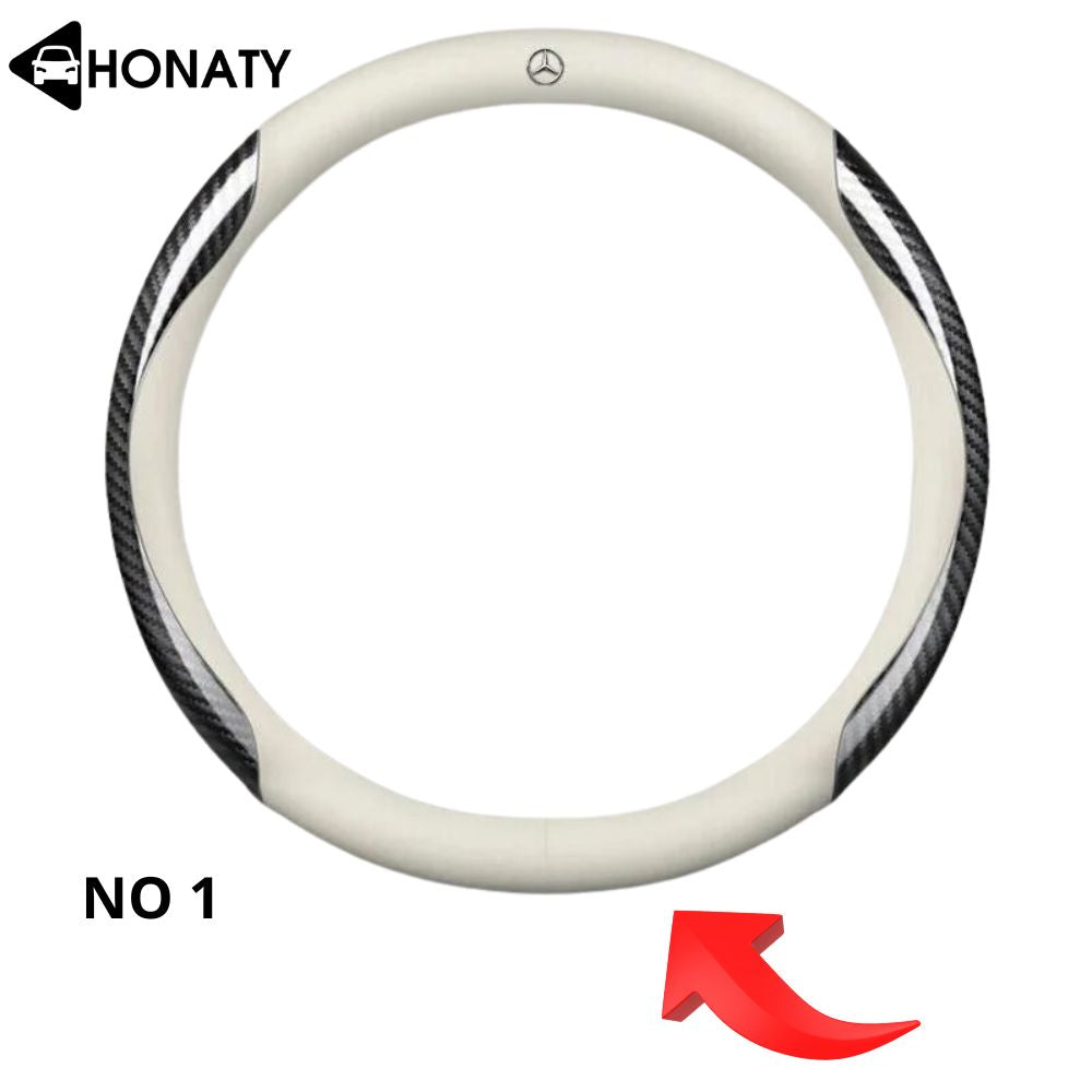 Anpassat läderöverdrag till ratten