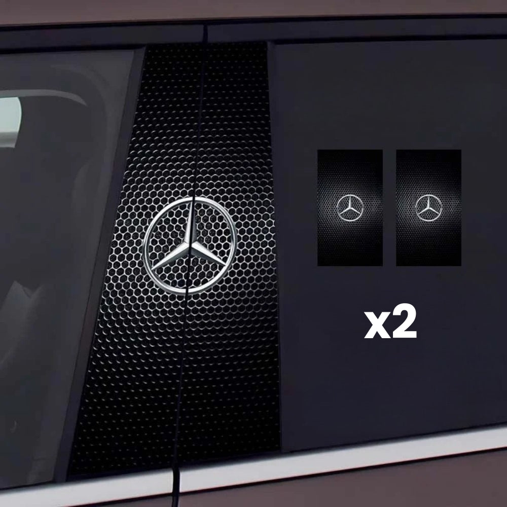 2x Pegatinas para cristales de coche con logotipo