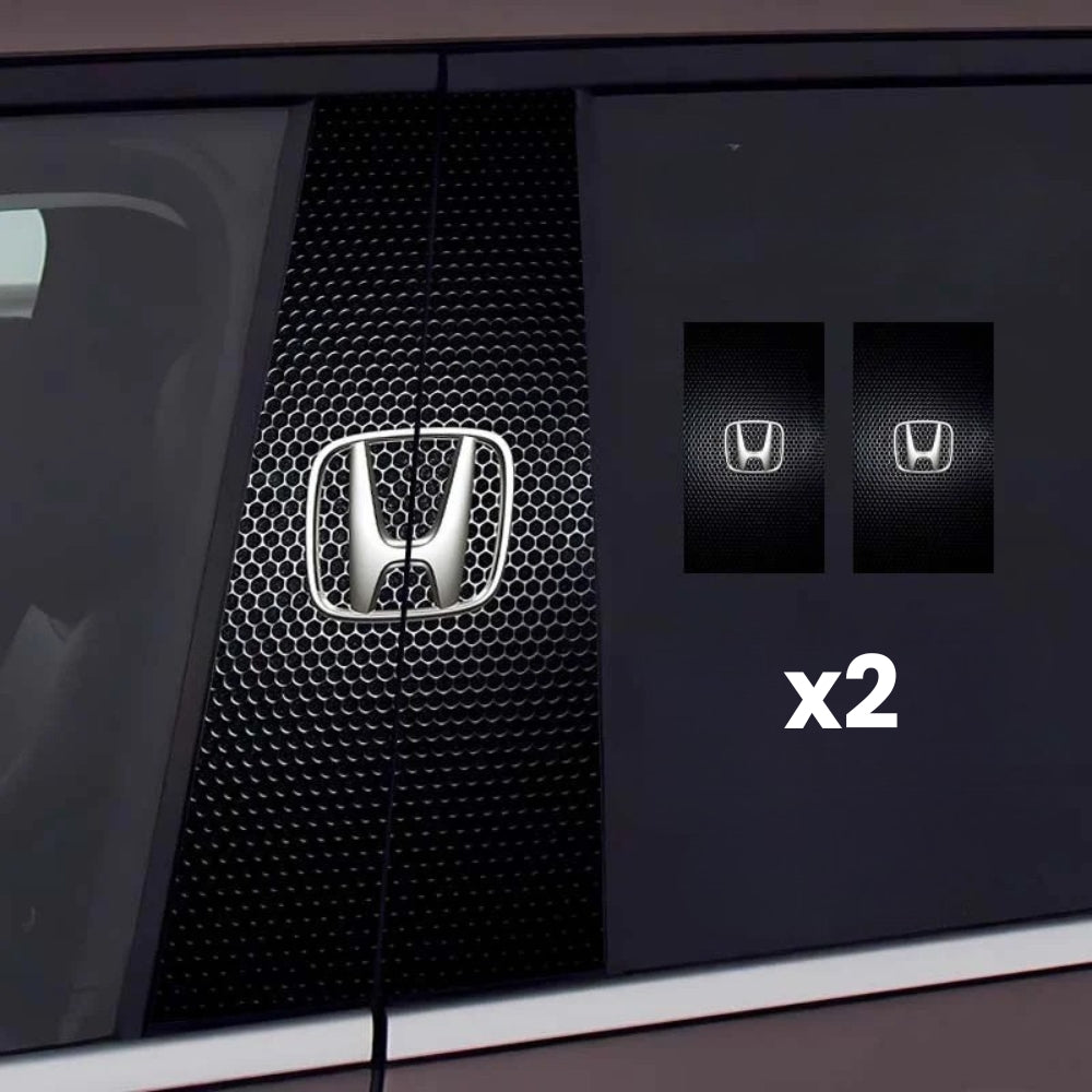 2x Pegatinas para cristales de coche con logotipo