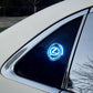 Genopladeligt LED-billogo - neonlys-effekt