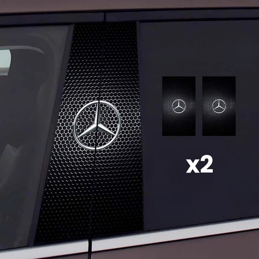2x Car window stickers with logo