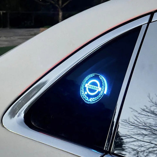 Rechargeable LED Car Logo – Neon Light Effect