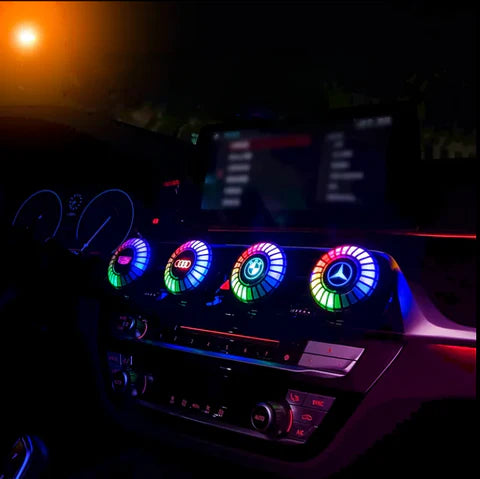 Hudobný rytmus LED svetla do auta s logom (s difúzorom vône)