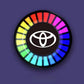 Hudobný rytmus LED svetla do auta s logom (s difúzorom vône)