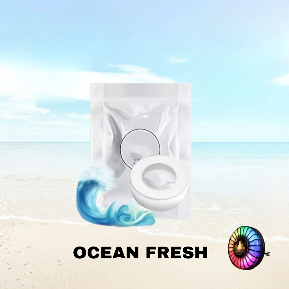 Hudobný rytmus LED svetla do auta s logom (s difúzorom vône)