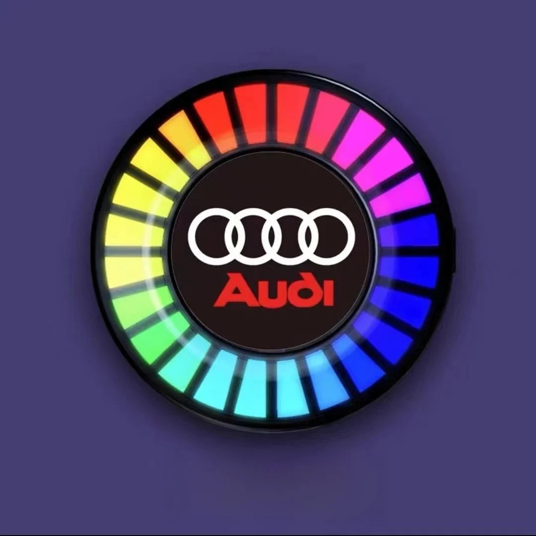 Hudobný rytmus LED svetla do auta s logom (s difúzorom vône)